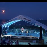 Josh Hughett and Page Mackenzie on the Bud Light Seltzer Beach Stage
